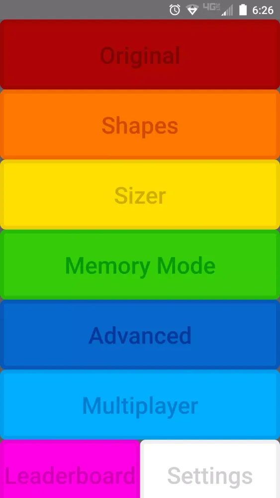 Capturas de tela do ColorGame2
