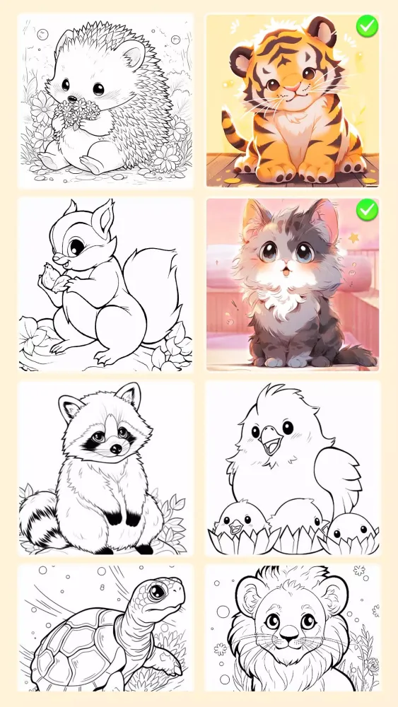 Animal coloring pages games Screenshots