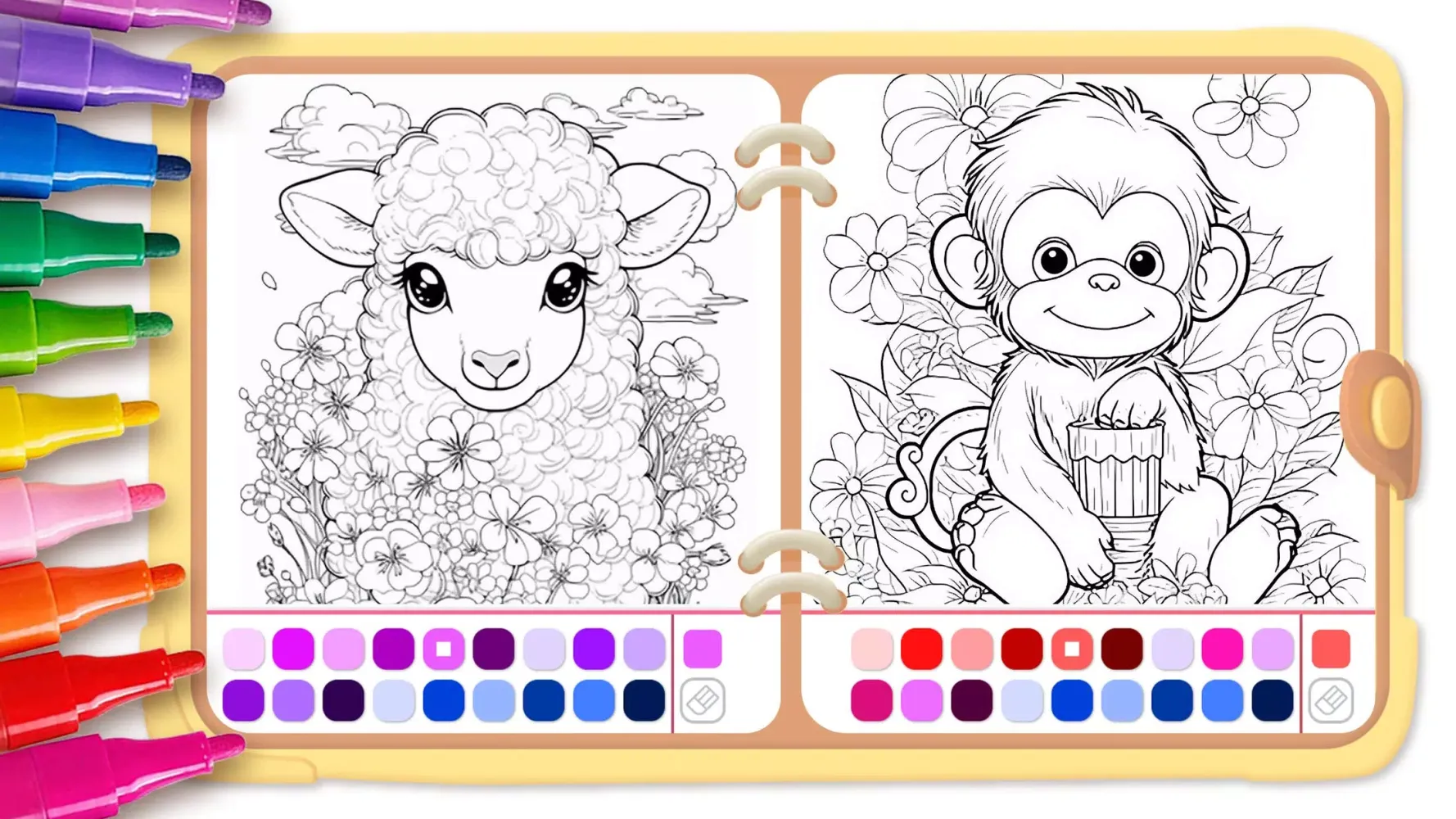 Animal coloring pages games Screenshots