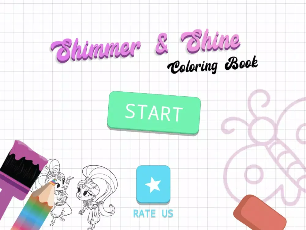 Tangkapan skrin Shimmer & Shine Coloring Book! iPad 