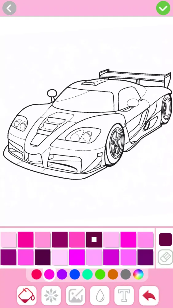 Tangkapan layar Car coloring games - Color car