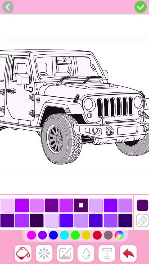 Tangkapan layar Car coloring games - Color car