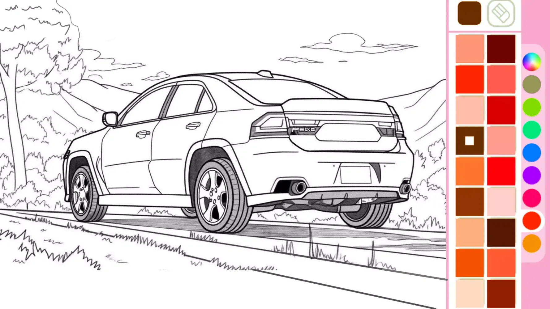 Tangkapan layar Car coloring games - Color car