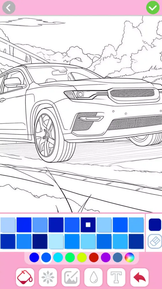 Tangkapan layar Car coloring games - Color car