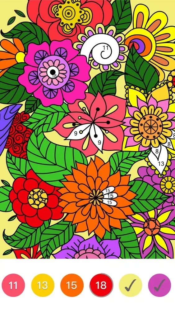 Tangkapan skrin iPaint Art - Color by Number