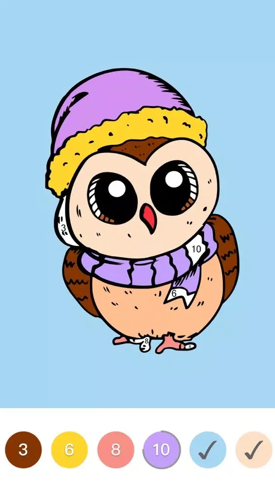 Tangkapan skrin iPaint Art - Color by Number