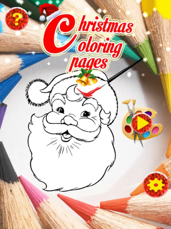 Capturas de tela do Christmas Santa Coloring Pages -Kids Coloring Book iPad 