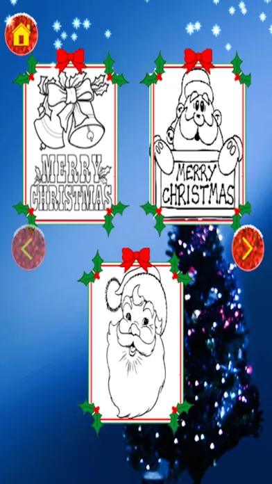 Capturas de tela do Christmas Santa Coloring Pages -Kids Coloring Book