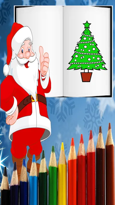 Capturas de tela do Christmas Santa Coloring Pages -Kids Coloring Book