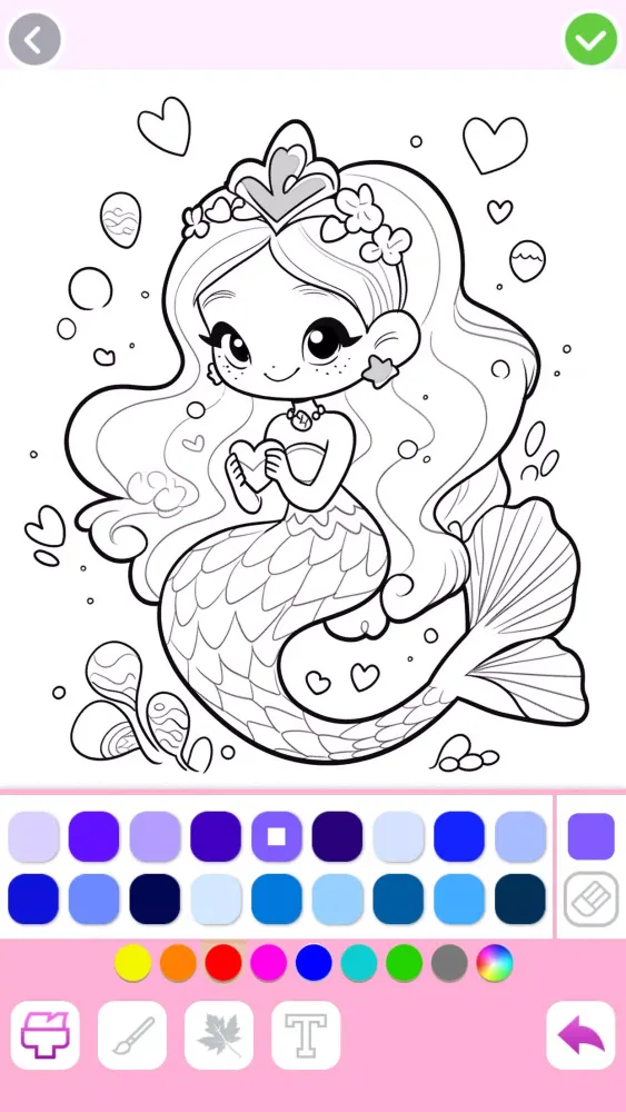 Mermaid Coloring:Mermaid games Screenshots