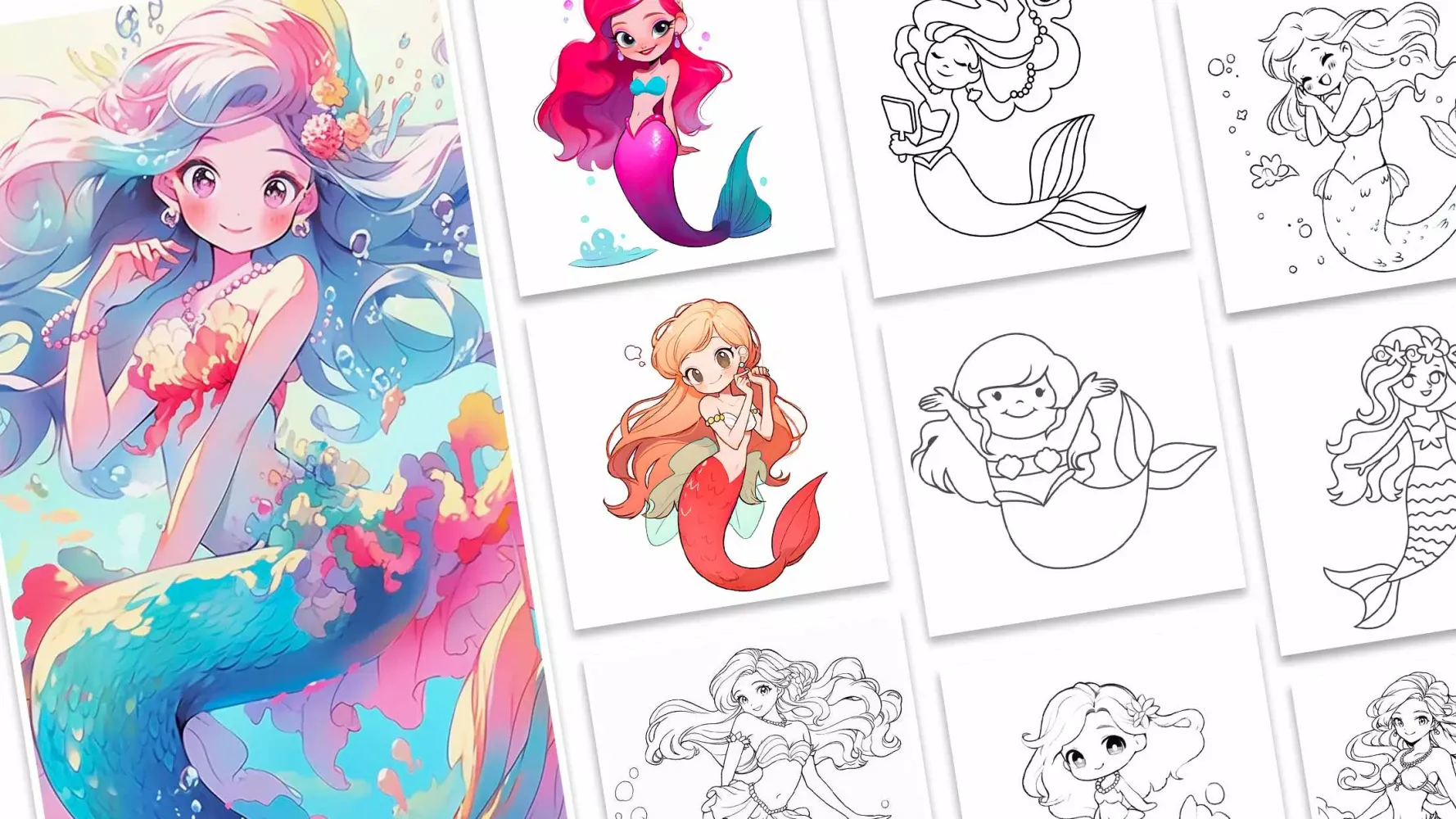 Mermaid Coloring:Mermaid games Screenshots