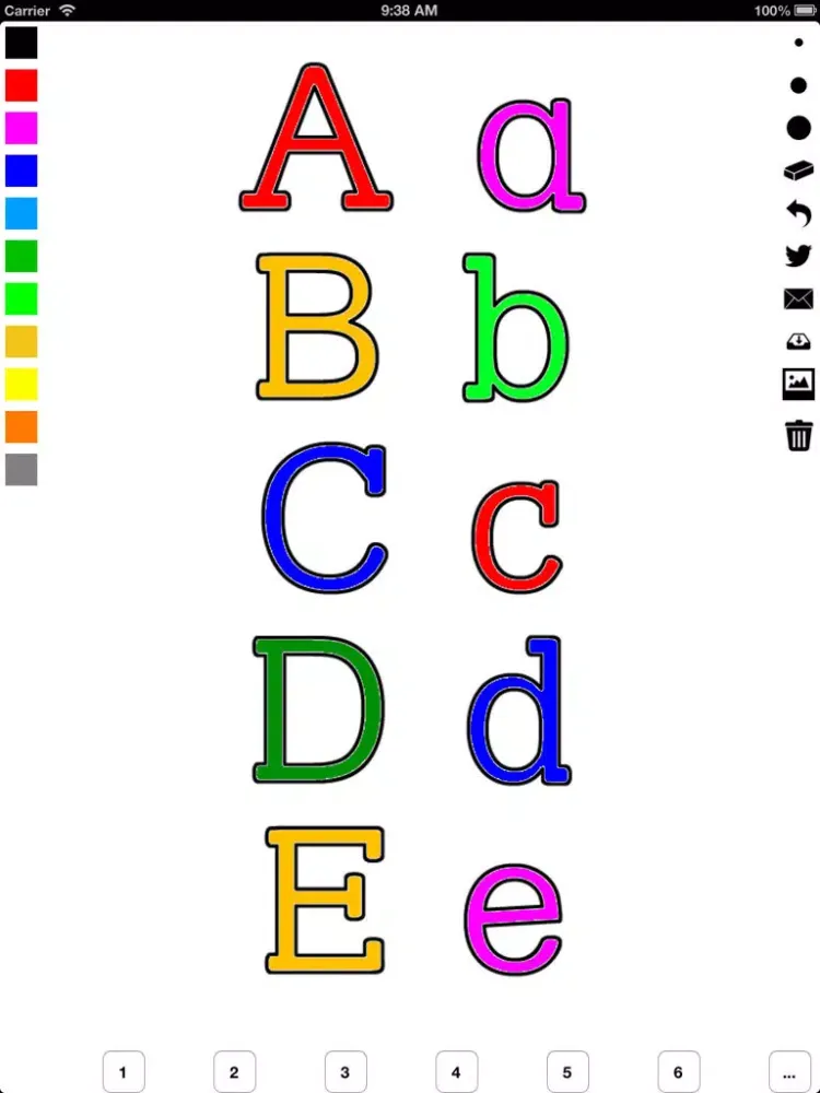 Alphabet Coloring Book for Children: Learn to write and color letters iPad  Ekran Görüntüleri