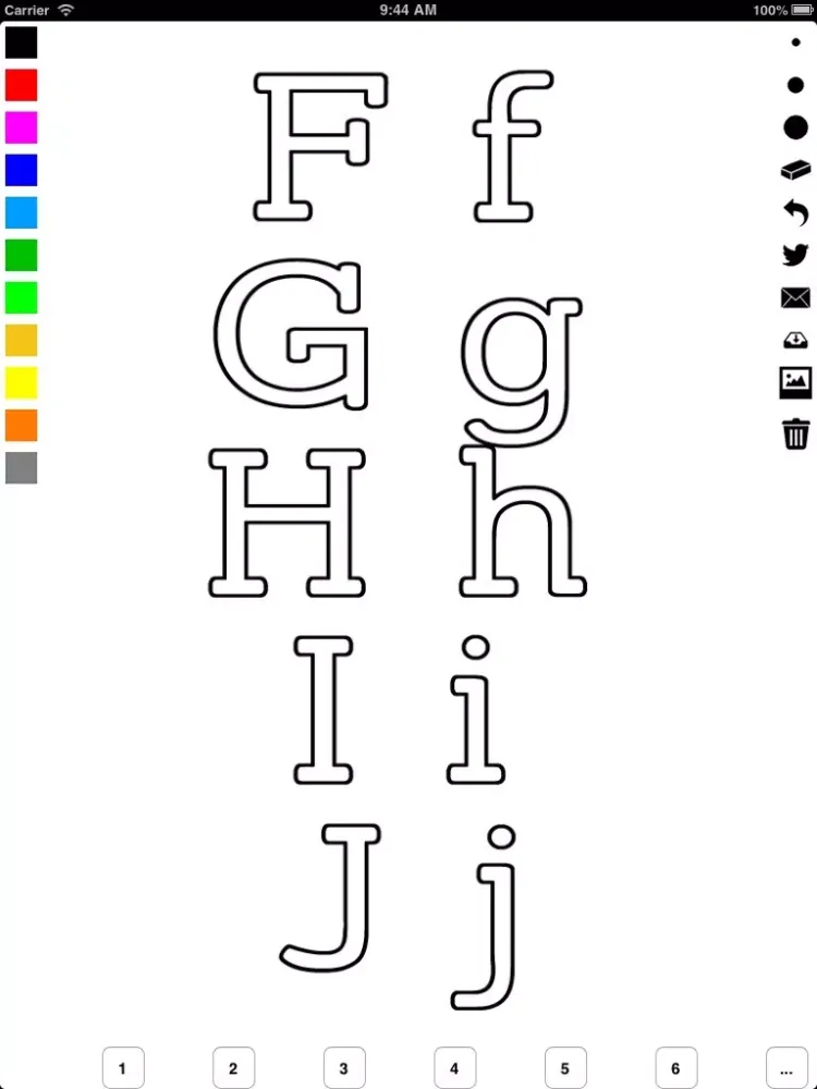 Alphabet Coloring Book for Children: Learn to write and color letters iPad  Ekran Görüntüleri