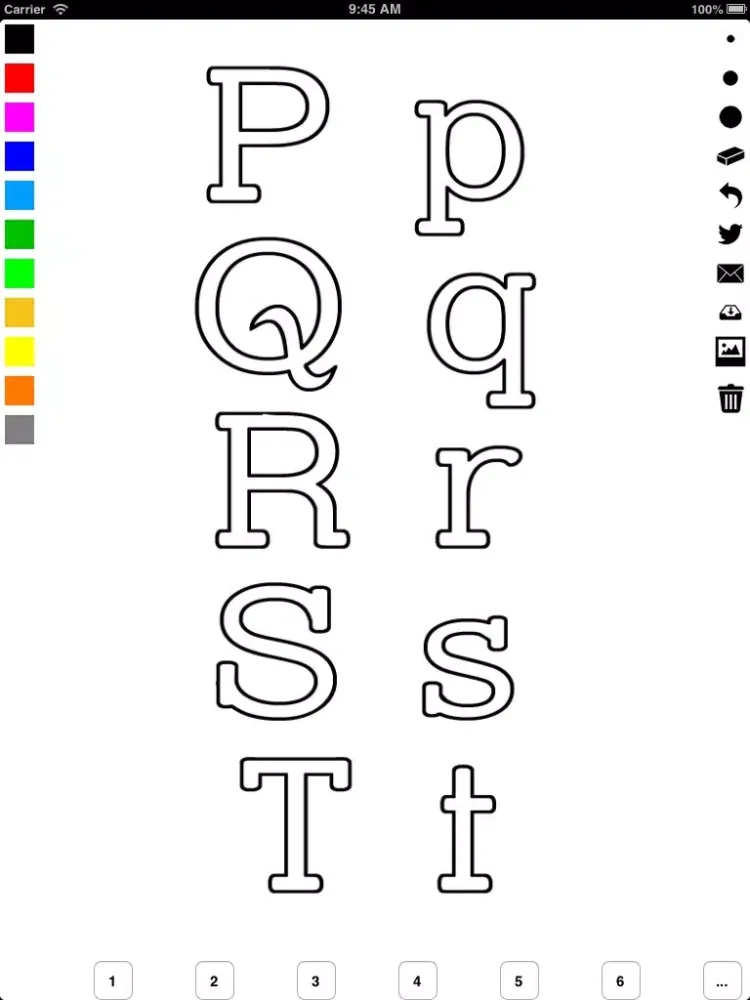 Alphabet Coloring Book for Children: Learn to write and color letters iPad  Ekran Görüntüleri