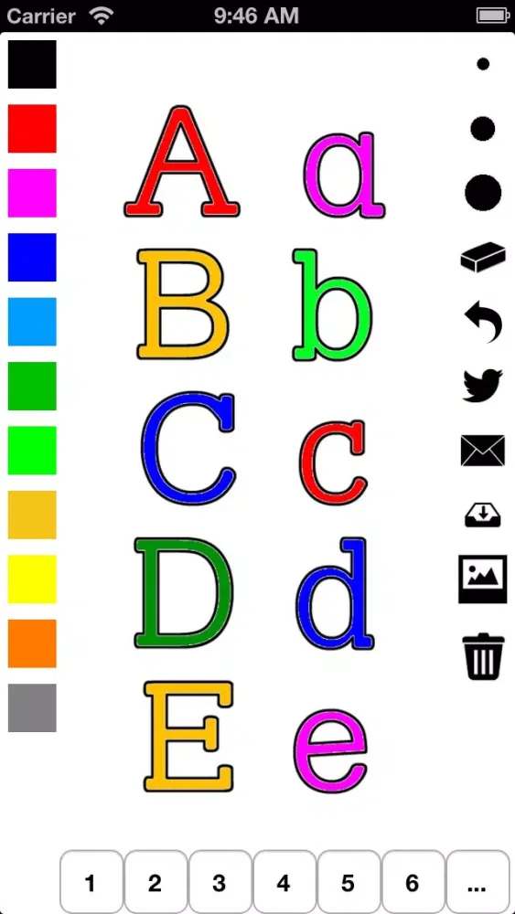 Alphabet Coloring Book for Children: Learn to write and color letters Ekran Görüntüleri
