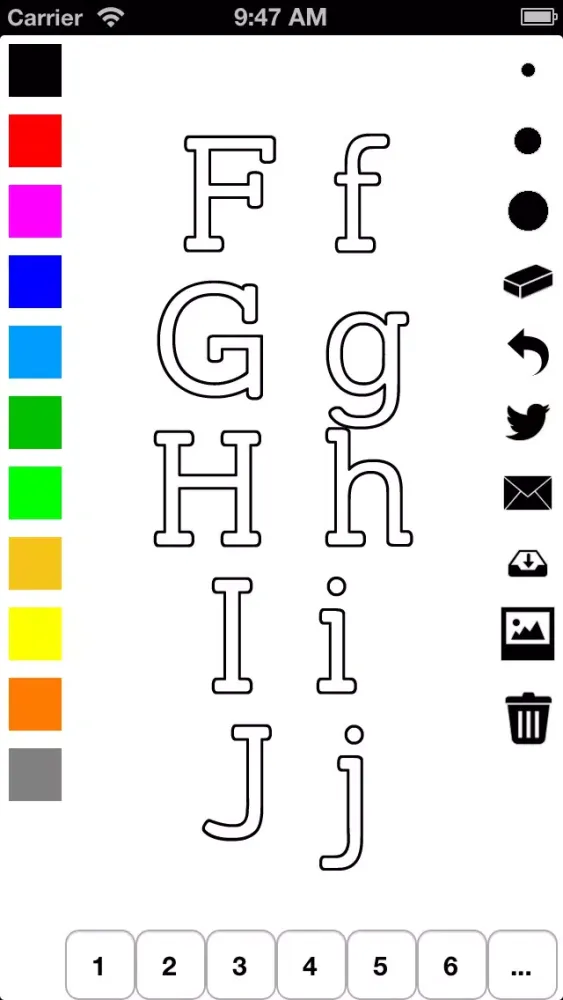 Alphabet Coloring Book for Children: Learn to write and color letters Ekran Görüntüleri