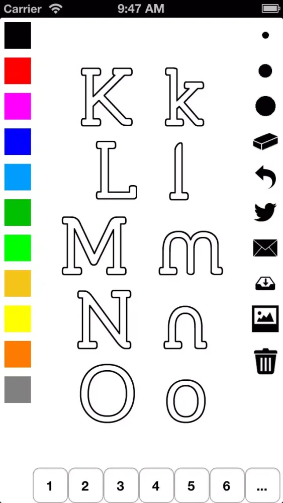 Alphabet Coloring Book for Children: Learn to write and color letters Ekran Görüntüleri