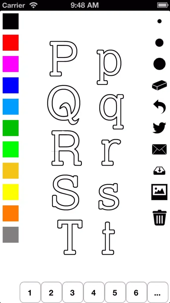 Alphabet Coloring Book for Children: Learn to write and color letters Ekran Görüntüleri