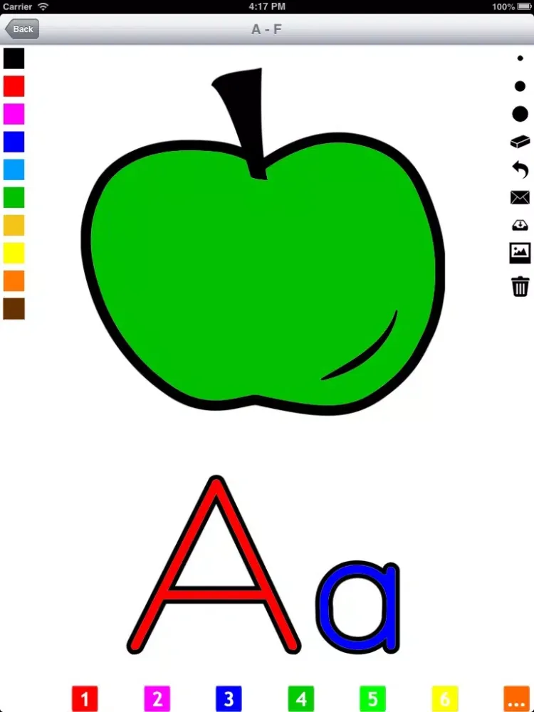 Alphabet Coloring Book for Children: Learn to write and color letters and pictures iPad  Ekran Görüntüleri