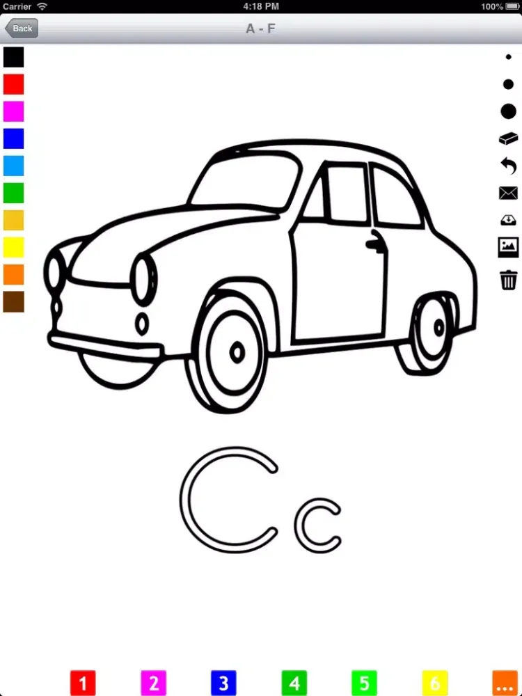 Alphabet Coloring Book for Children: Learn to write and color letters and pictures iPad  Ekran Görüntüleri