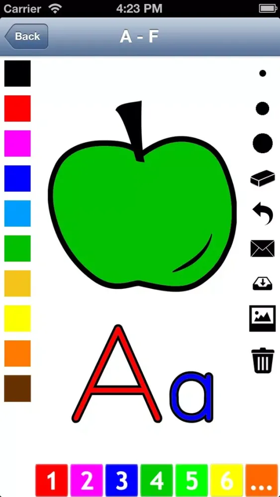 Alphabet Coloring Book for Children: Learn to write and color letters and pictures Ekran Görüntüleri