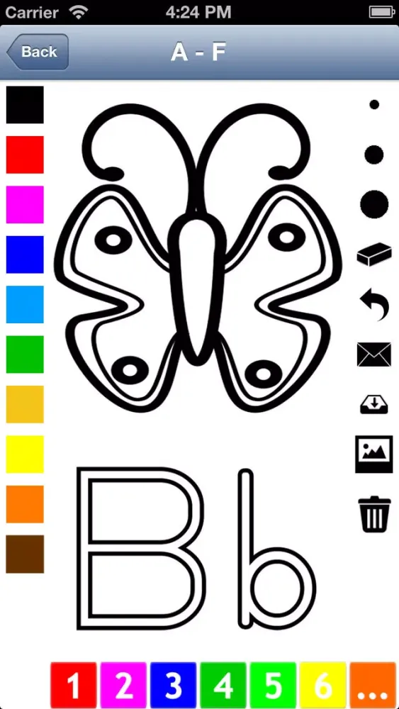 Alphabet Coloring Book for Children: Learn to write and color letters and pictures Ekran Görüntüleri