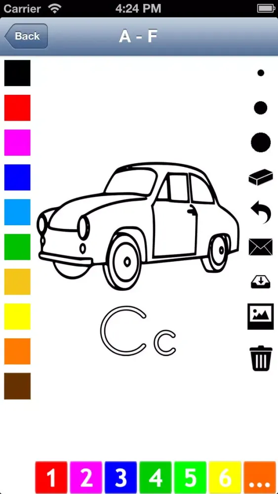 Alphabet Coloring Book for Children: Learn to write and color letters and pictures Ekran Görüntüleri
