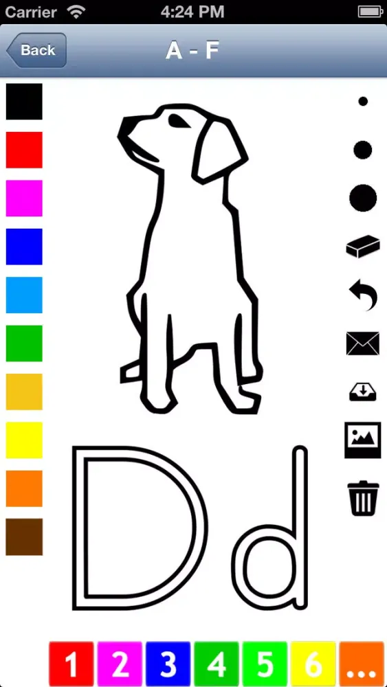 Alphabet Coloring Book for Children: Learn to write and color letters and pictures Ekran Görüntüleri