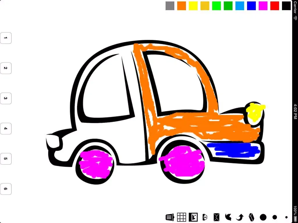Скриншоты Vehicle Coloring Book for Children: Learn to color a car, train, plane, boat and more iPad 