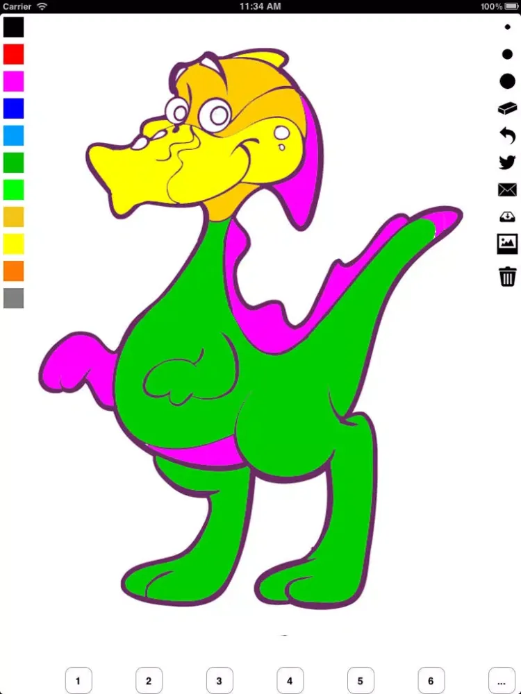Coloring Book for Children: Learn to color and draw dinosaurs iPad  Screenshots