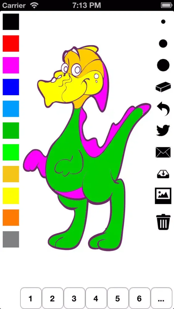 Coloring Book for Children: Learn to color and draw dinosaurs Screenshots