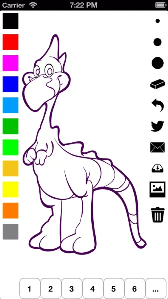 Coloring Book for Children: Learn to color and draw dinosaurs Screenshots