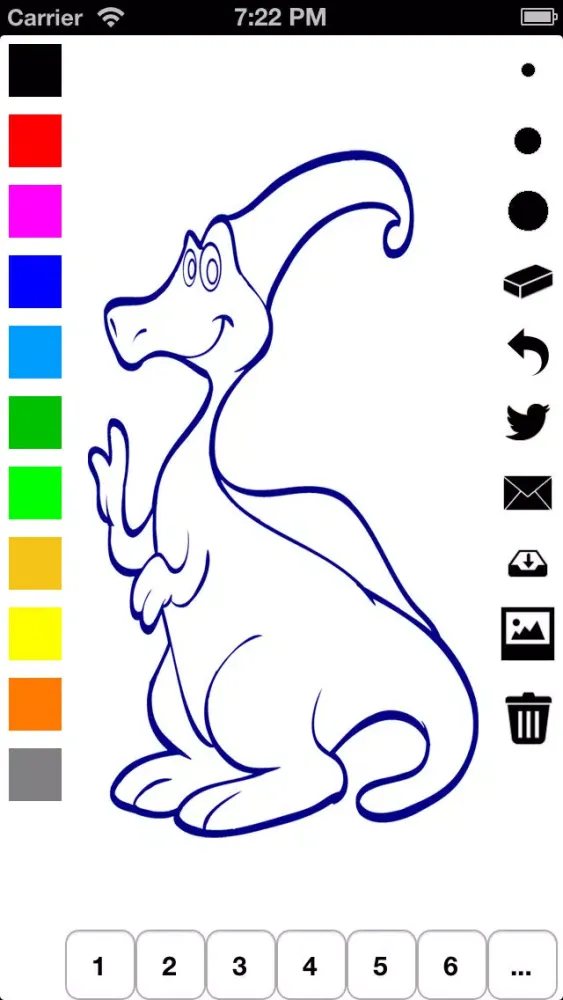 Coloring Book for Children: Learn to color and draw dinosaurs Screenshots