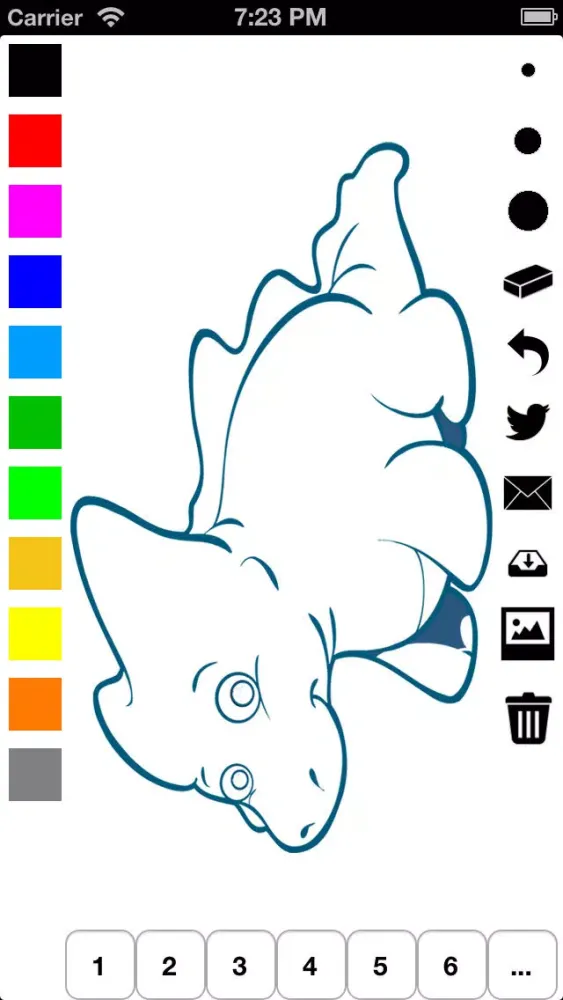 Coloring Book for Children: Learn to color and draw dinosaurs Screenshots