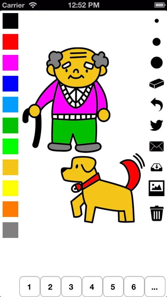 ภาพหน้าจอของ Family Coloring Book for Children: Learn to draw and color parents, grandparents and kids!!