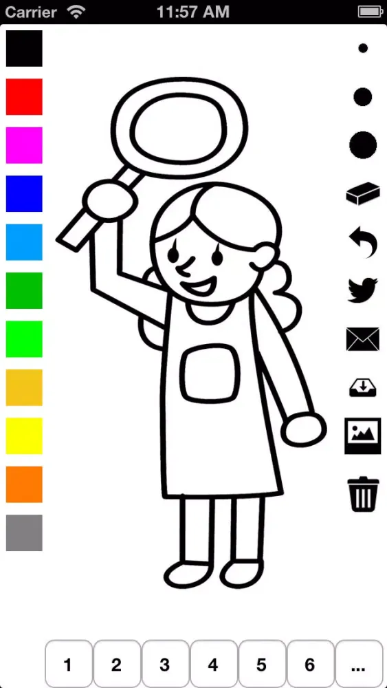 ภาพหน้าจอของ Family Coloring Book for Children: Learn to draw and color parents, grandparents and kids!!