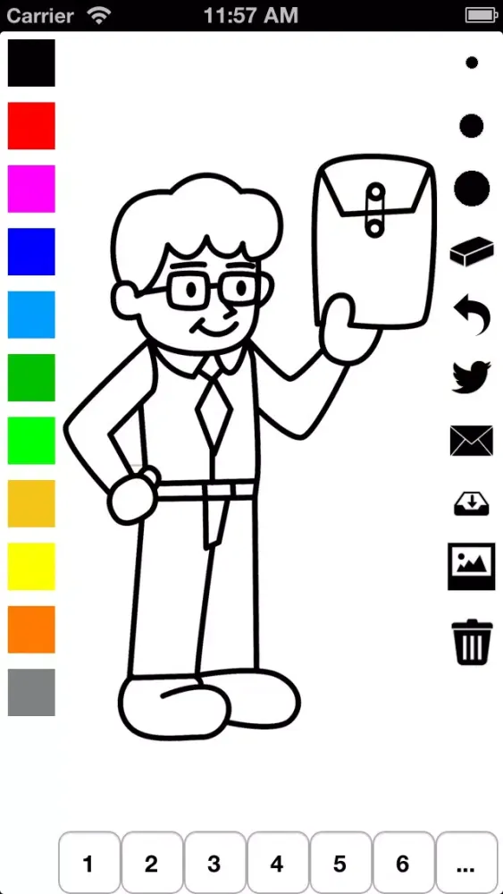 ภาพหน้าจอของ Family Coloring Book for Children: Learn to draw and color parents, grandparents and kids!!