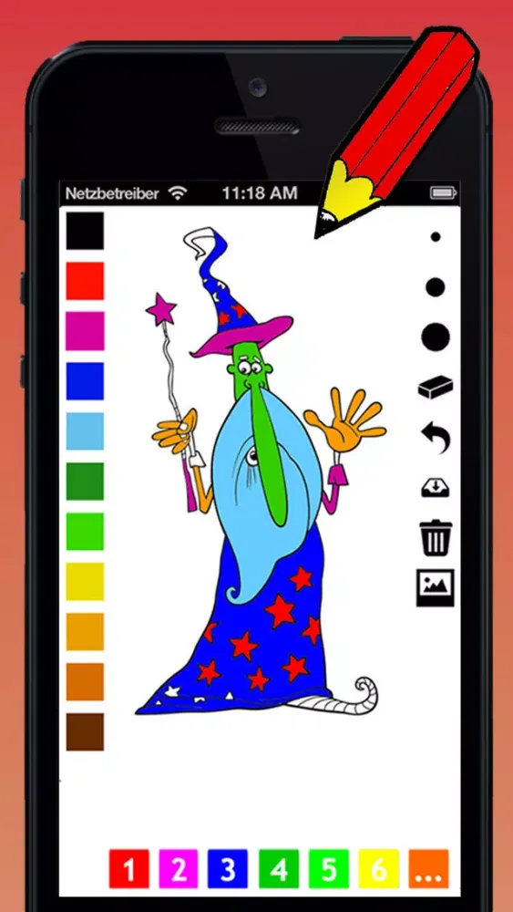 Fantasy Coloring Book for Children: learn to color wizard, dragon, monster, castle, frog and more Screenshots
