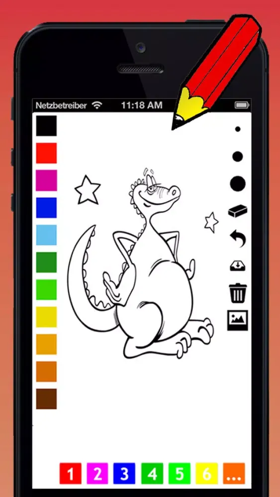 Fantasy Coloring Book for Children: learn to color wizard, dragon, monster, castle, frog and more Screenshots