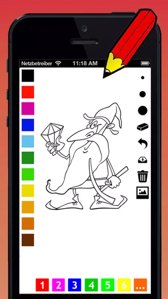 Fantasy Coloring Book for Children: learn to color wizard, dragon, monster, castle, frog and more Screenshots