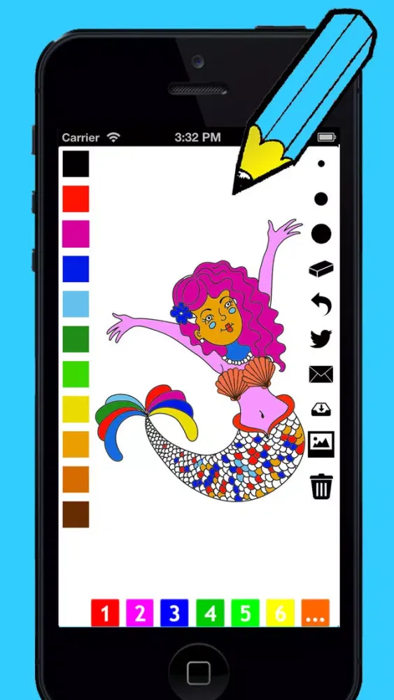 Underwater Coloring Book for Children: Learn to color and draw a mermaid, pirate, turtle and more سکرین شاٹس