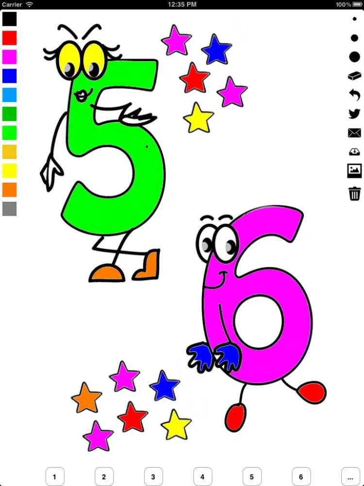 تصاویر 123 Coloring Book for Children: Learn to write and color numbers iPad 