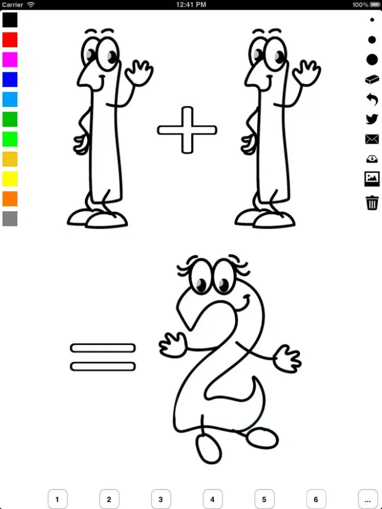 تصاویر 123 Coloring Book for Children: Learn to write and color numbers iPad 