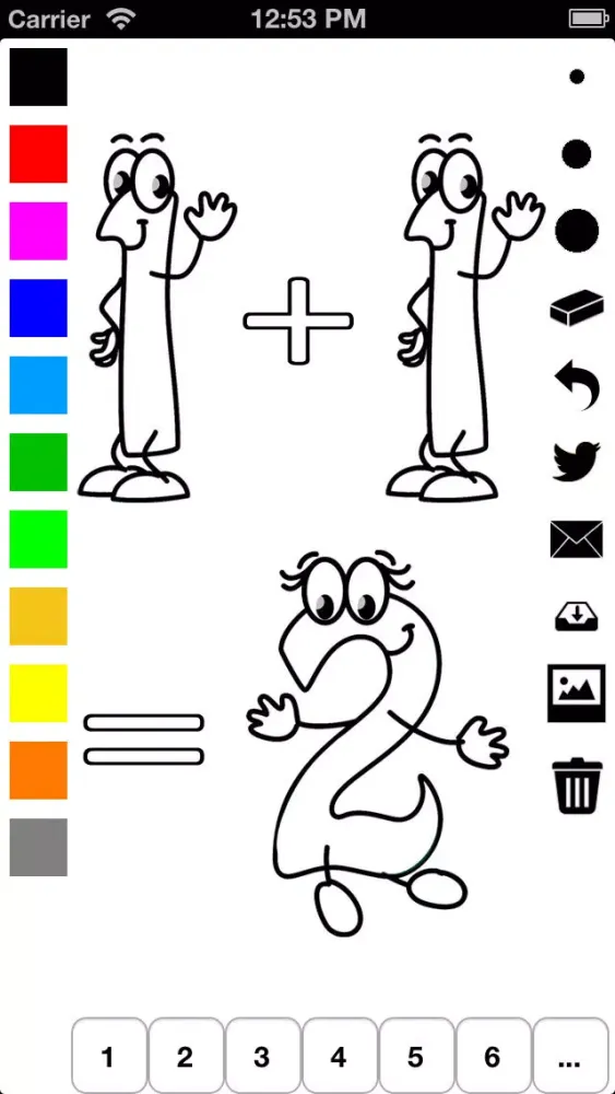 تصاویر 123 Coloring Book for Children: Learn to write and color numbers