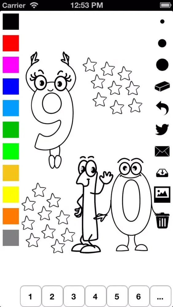 تصاویر 123 Coloring Book for Children: Learn to write and color numbers