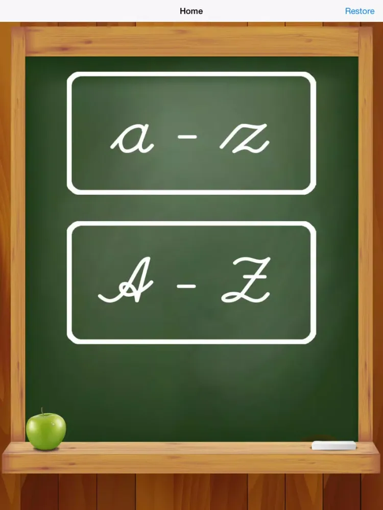 Handwriting worksheets for Children: Learn to write the letters of the alphabet in script and cursive iPad  스크린샷