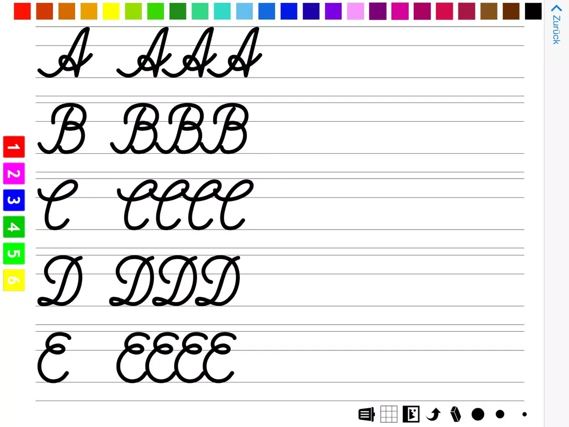 Handwriting worksheets for Children: Learn to write the letters of the alphabet in script and cursive iPad  스크린샷