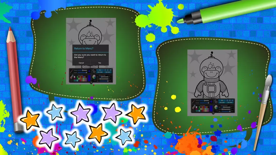 Capturas de tela do Coloring Book The Space