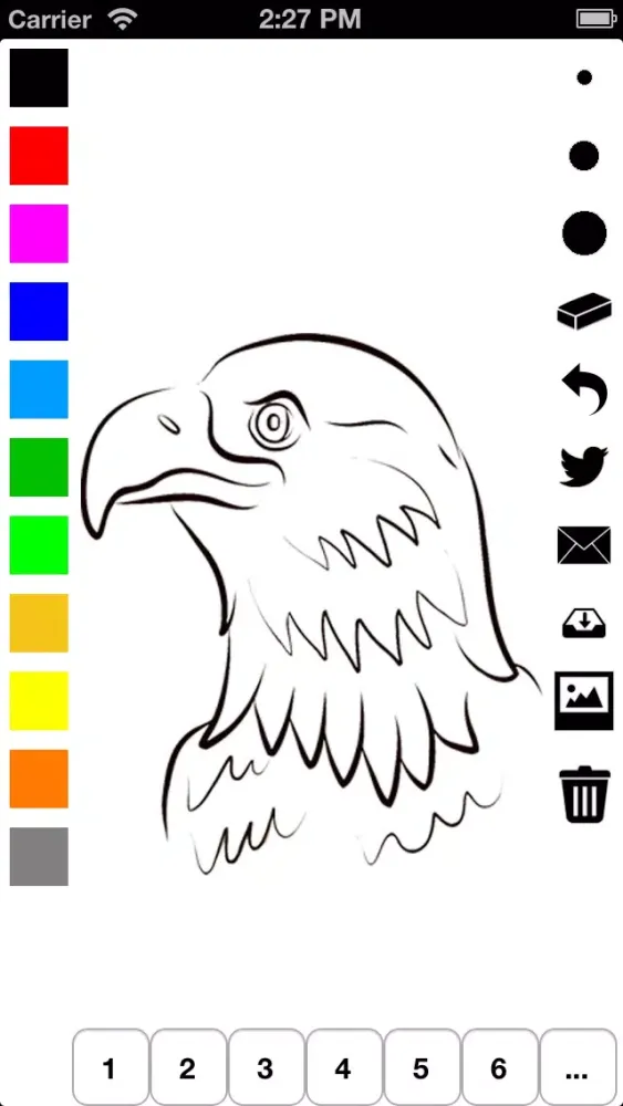Independence Day Coloring Book for Children: Learn to draw and color icons of the United States of America スクリーンショット