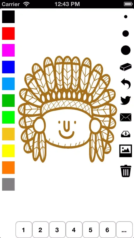 Capturas de tela do Wild West Coloring Book for Children: Learn to color a cowboy, native American, horse buggy and more